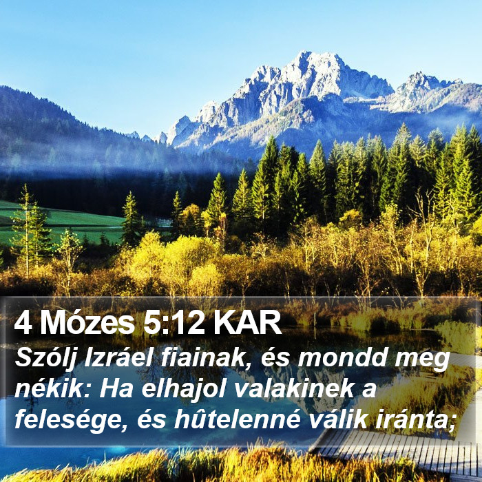 4 Mózes 5:12 KAR Bible Study