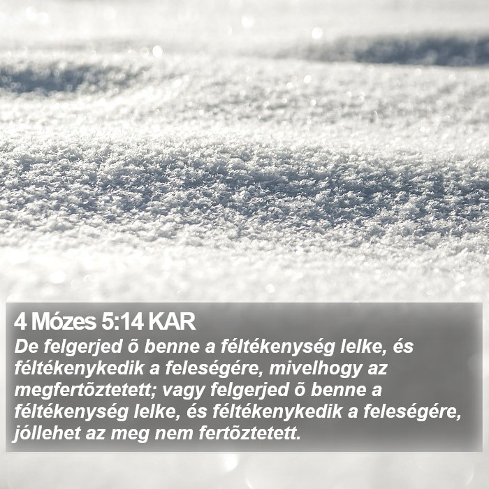 4 Mózes 5:14 KAR Bible Study