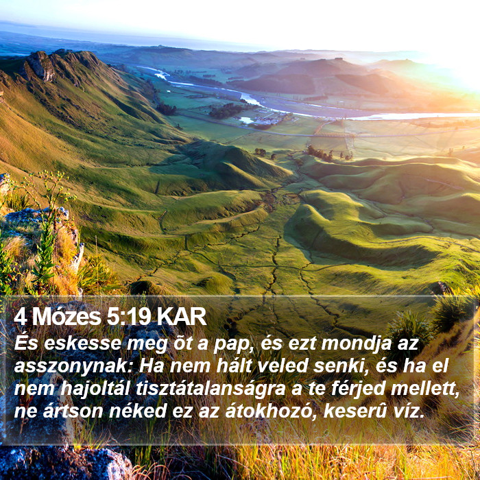 4 Mózes 5:19 KAR Bible Study