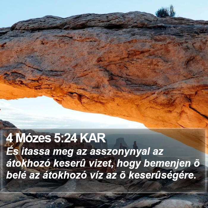 4 Mózes 5:24 KAR Bible Study