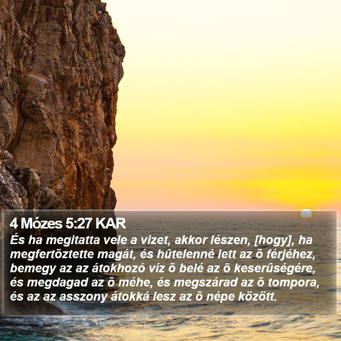 4 Mózes 5:27 KAR Bible Study