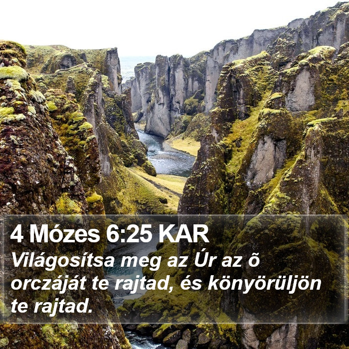 4 Mózes 6:25 KAR Bible Study