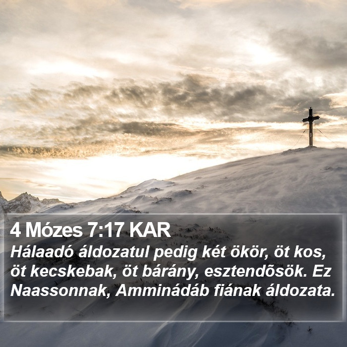 4 Mózes 7:17 KAR Bible Study