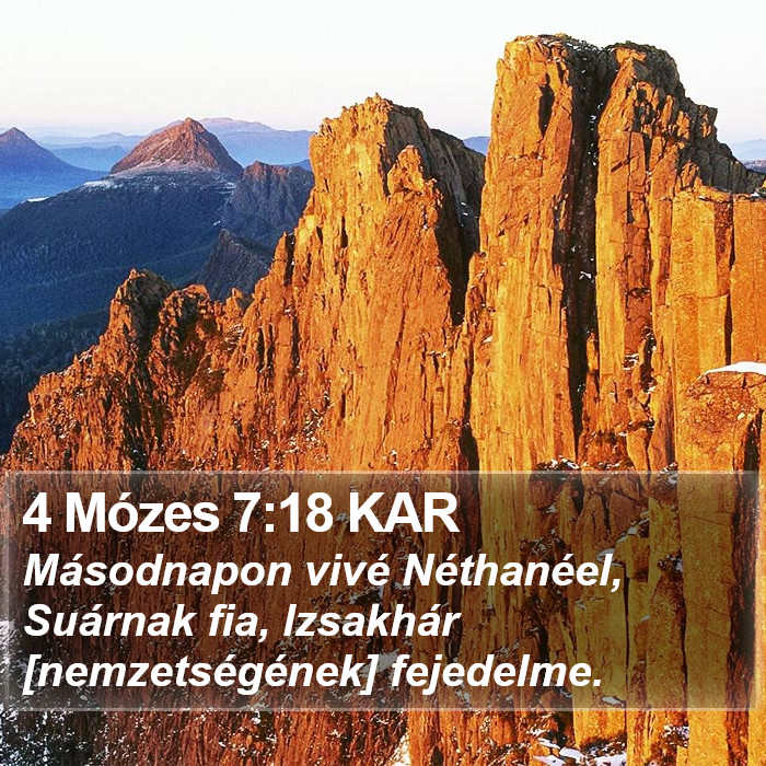 4 Mózes 7:18 KAR Bible Study