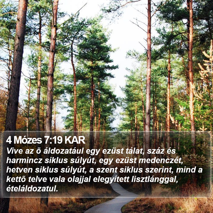 4 Mózes 7:19 KAR Bible Study