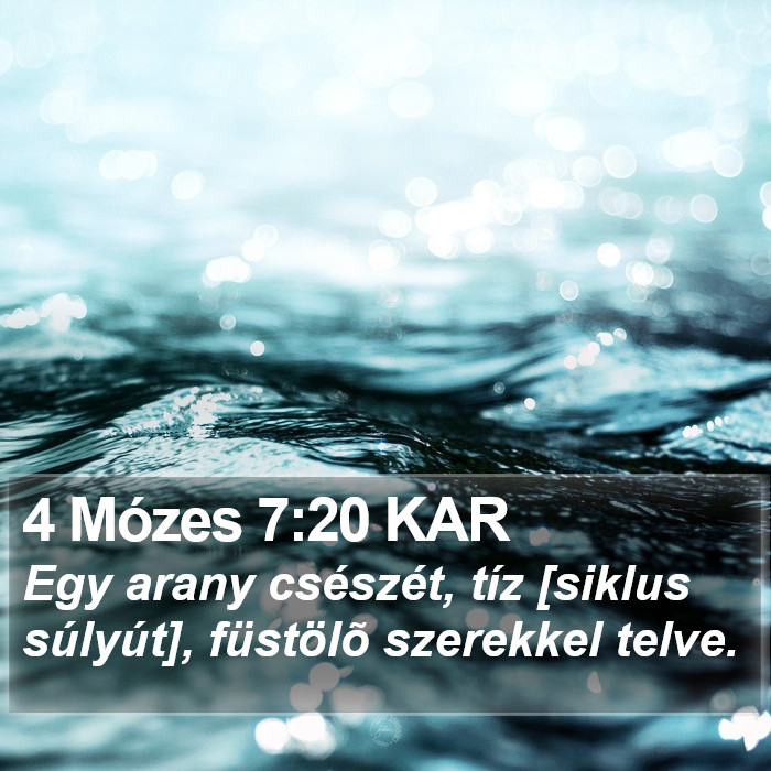 4 Mózes 7:20 KAR Bible Study