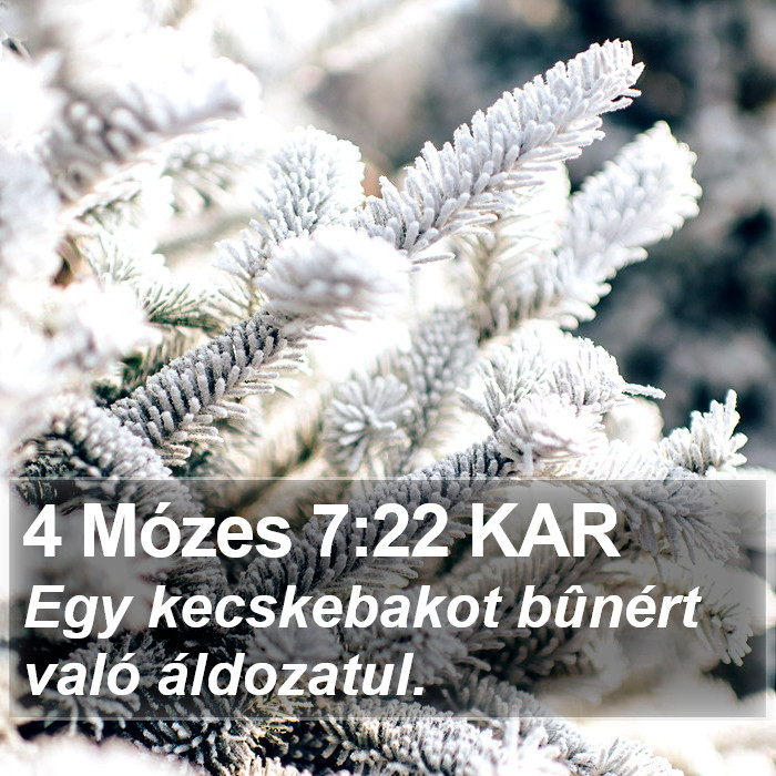 4 Mózes 7:22 KAR Bible Study