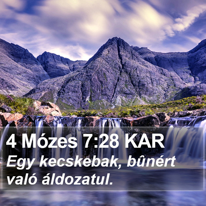 4 Mózes 7:28 KAR Bible Study