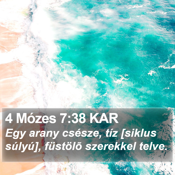 4 Mózes 7:38 KAR Bible Study