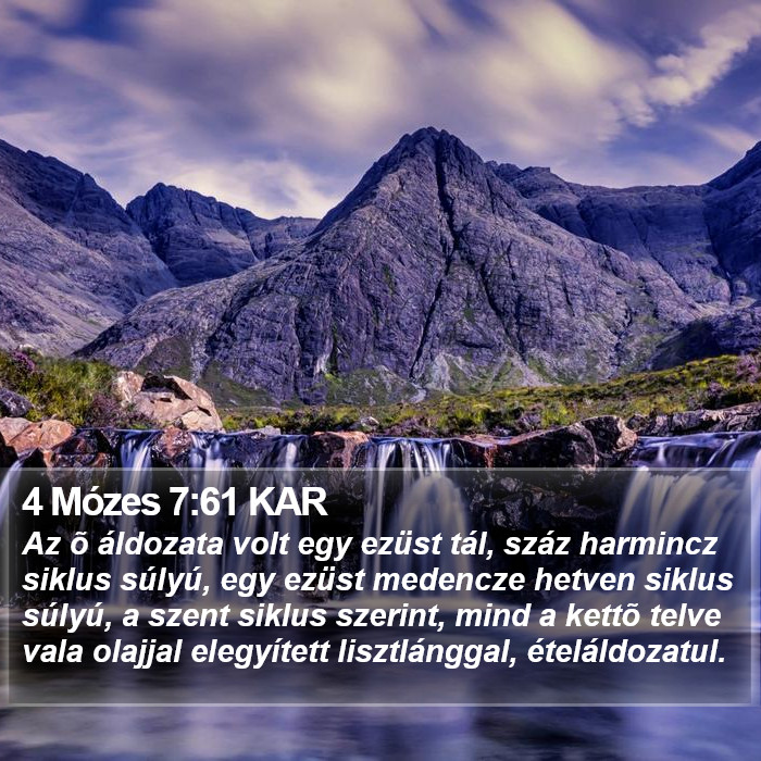 4 Mózes 7:61 KAR Bible Study