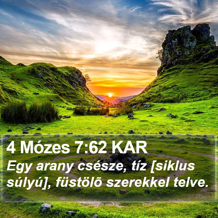 4 Mózes 7:62 KAR Bible Study