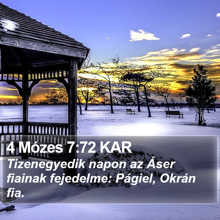 4 Mózes 7:72 KAR Bible Study