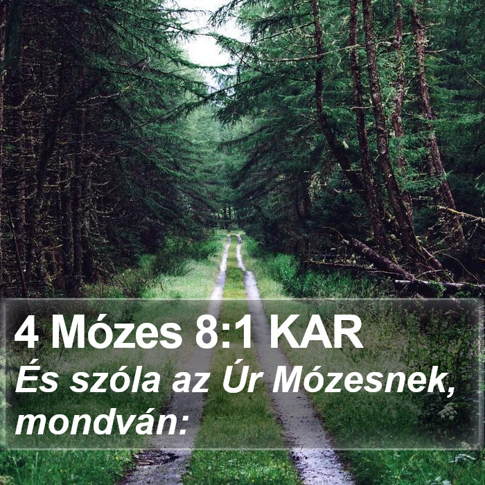 4 Mózes 8:1 KAR Bible Study