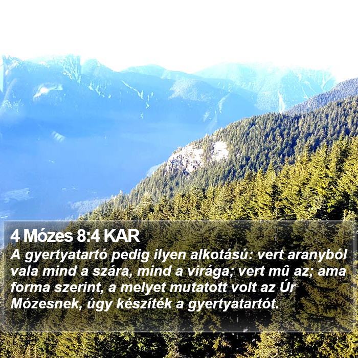 4 Mózes 8:4 KAR Bible Study