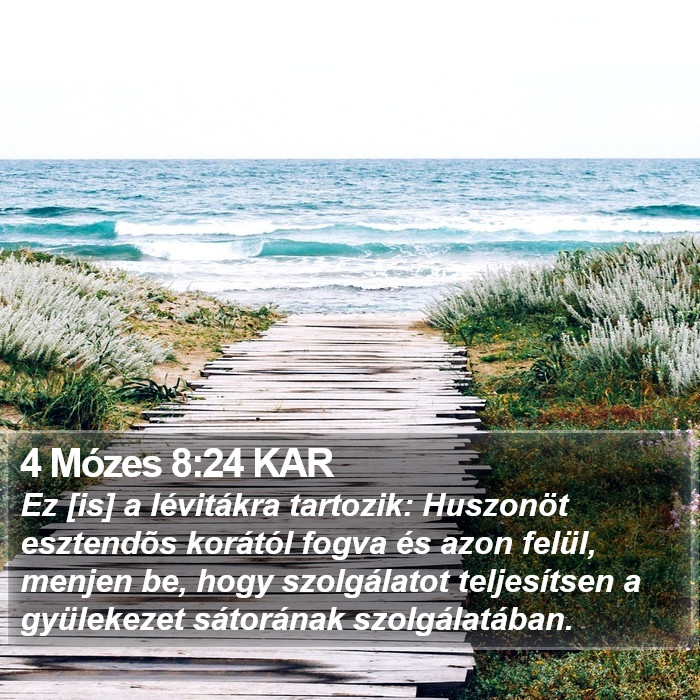 4 Mózes 8:24 KAR Bible Study