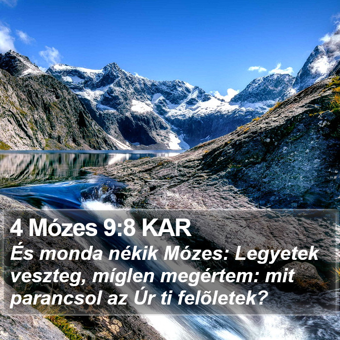 4 Mózes 9:8 KAR Bible Study