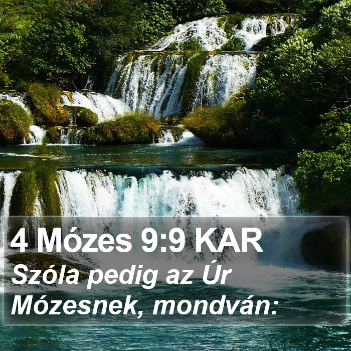 4 Mózes 9:9 KAR Bible Study