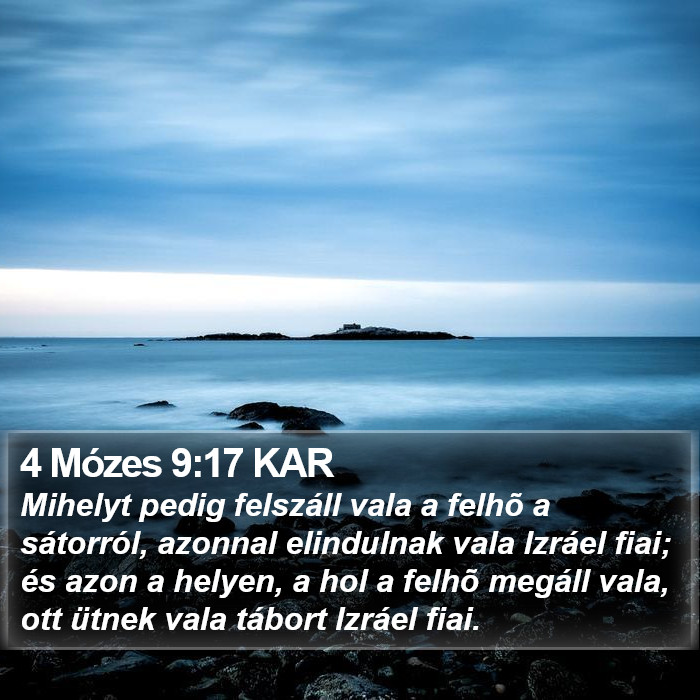 4 Mózes 9:17 KAR Bible Study