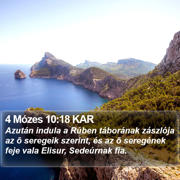4 Mózes 10:18 KAR Bible Study