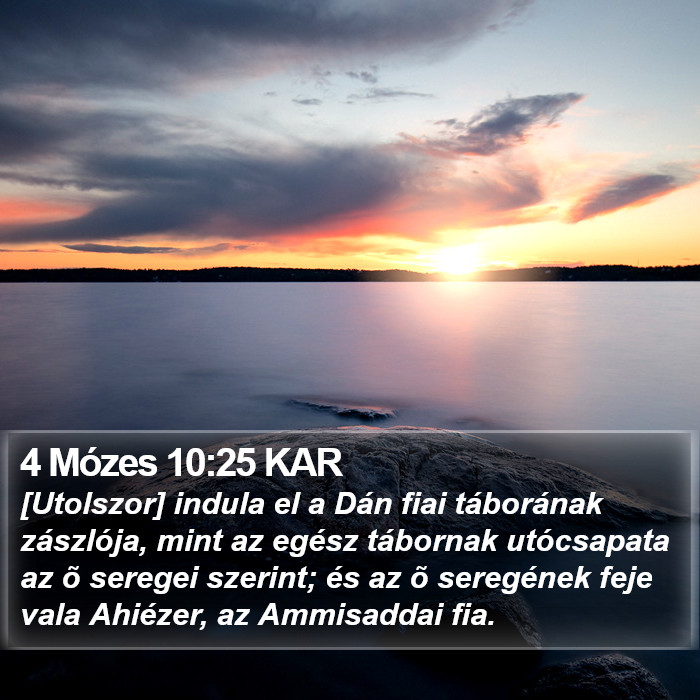4 Mózes 10:25 KAR Bible Study