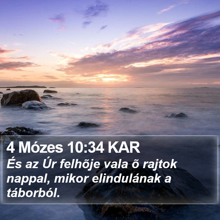 4 Mózes 10:34 KAR Bible Study