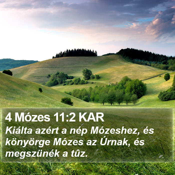 4 Mózes 11:2 KAR Bible Study