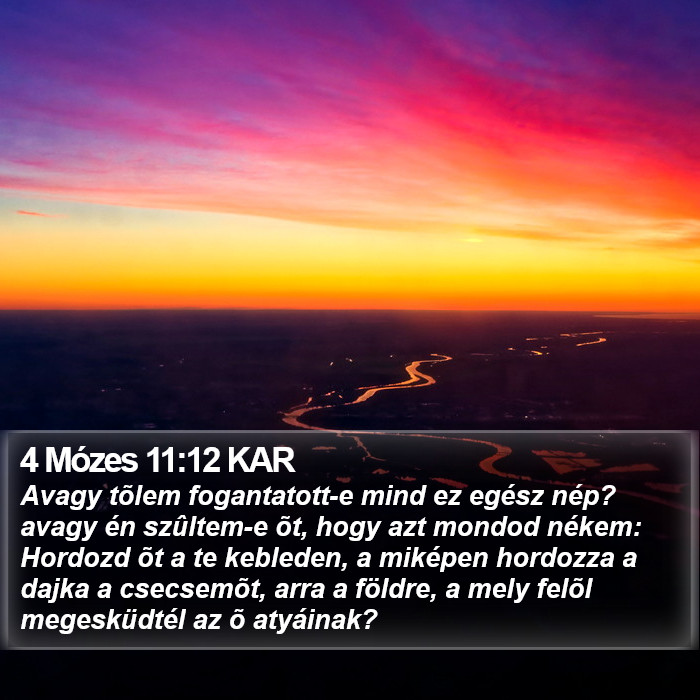 4 Mózes 11:12 KAR Bible Study