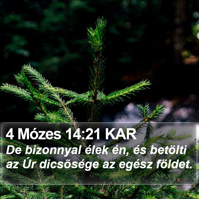 4 Mózes 14:21 KAR Bible Study