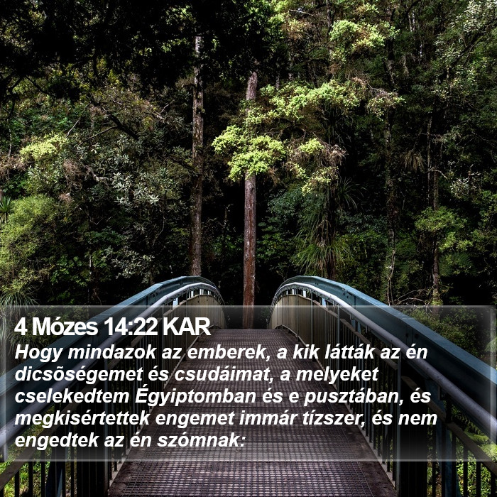 4 Mózes 14:22 KAR Bible Study