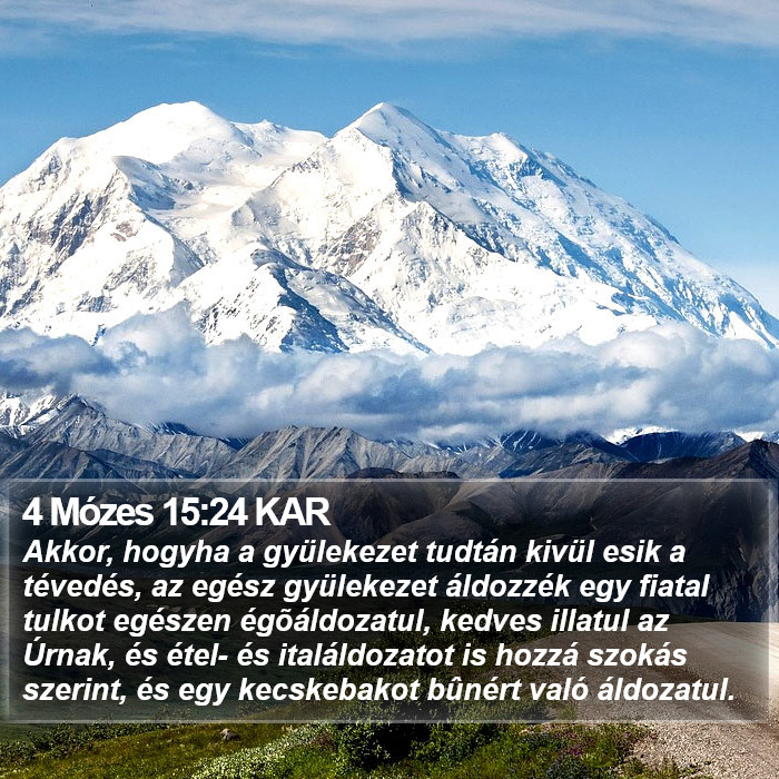 4 Mózes 15:24 KAR Bible Study