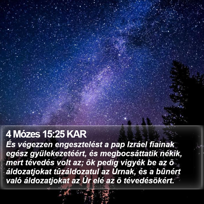 4 Mózes 15:25 KAR Bible Study