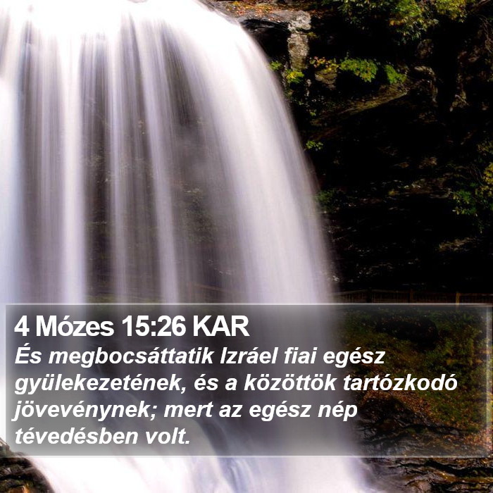 4 Mózes 15:26 KAR Bible Study