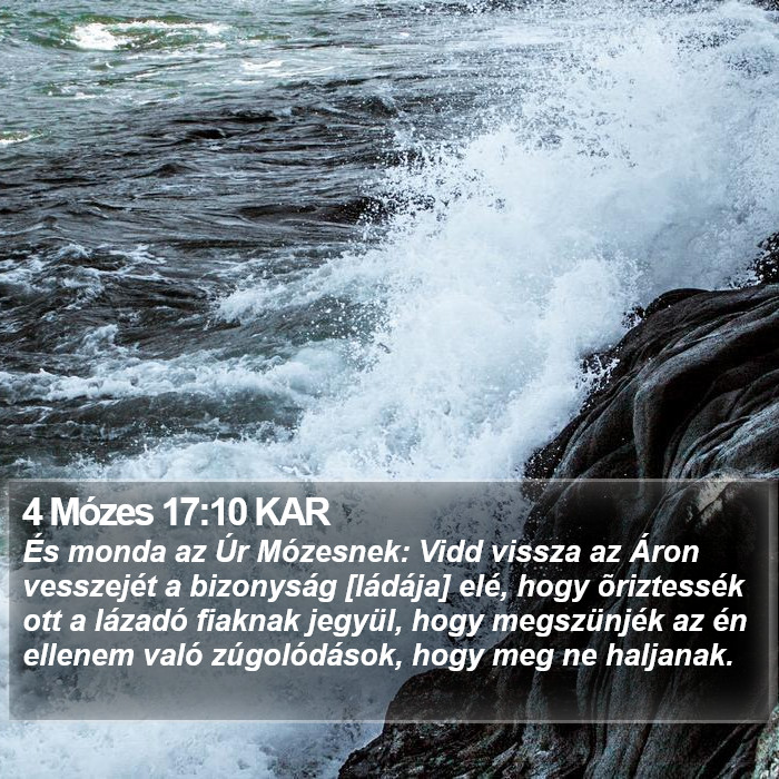 4 Mózes 17:10 KAR Bible Study