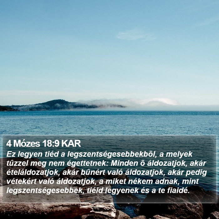 4 Mózes 18:9 KAR Bible Study