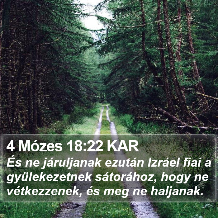 4 Mózes 18:22 KAR Bible Study