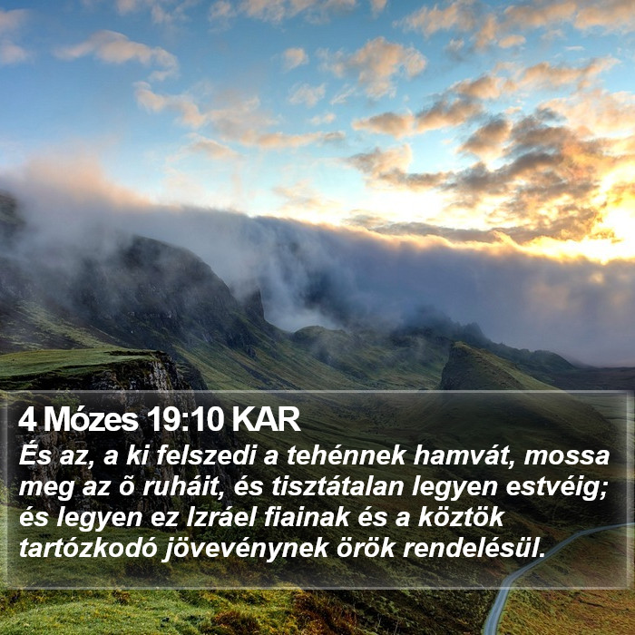 4 Mózes 19:10 KAR Bible Study