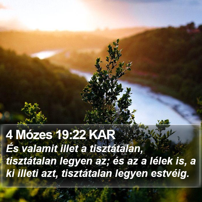 4 Mózes 19:22 KAR Bible Study