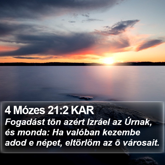 4 Mózes 21:2 KAR Bible Study