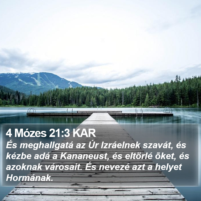 4 Mózes 21:3 KAR Bible Study