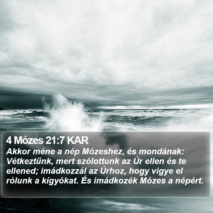 4 Mózes 21:7 KAR Bible Study