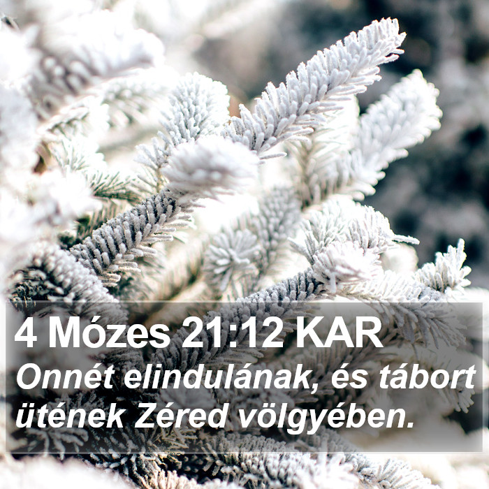 4 Mózes 21:12 KAR Bible Study