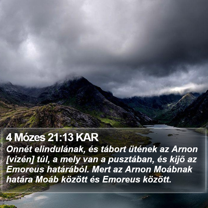 4 Mózes 21:13 KAR Bible Study