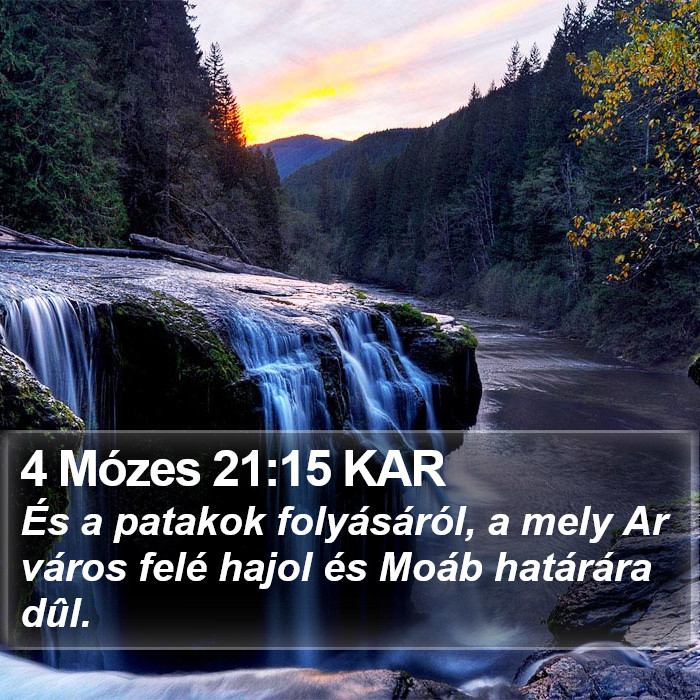 4 Mózes 21:15 KAR Bible Study