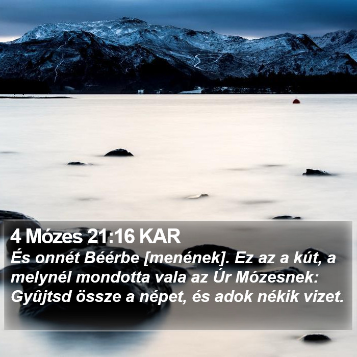 4 Mózes 21:16 KAR Bible Study