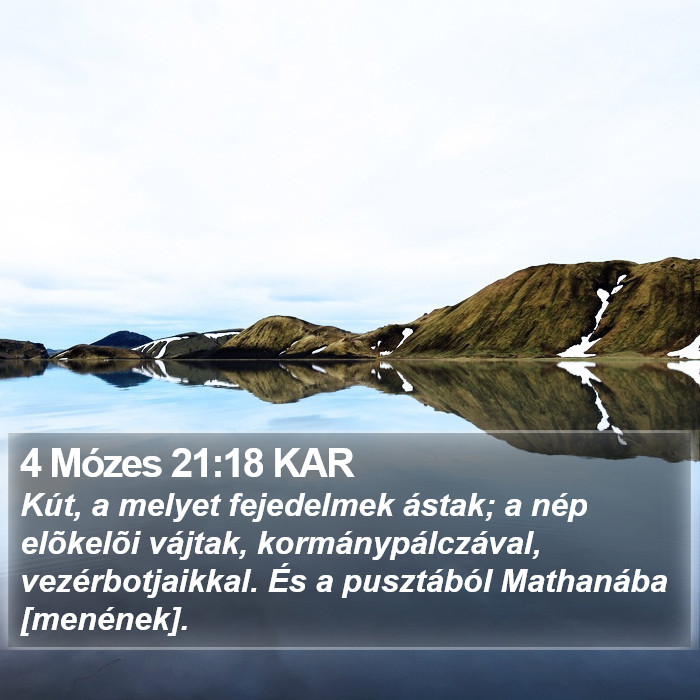 4 Mózes 21:18 KAR Bible Study