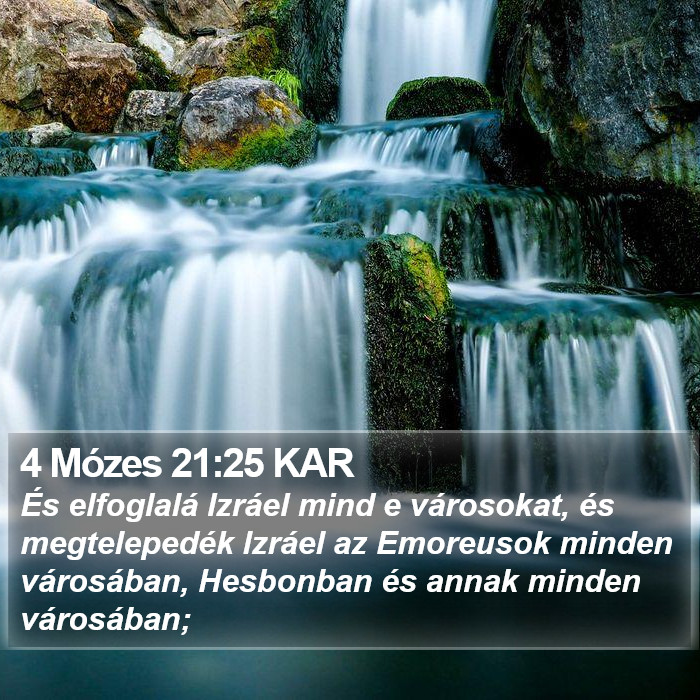 4 Mózes 21:25 KAR Bible Study