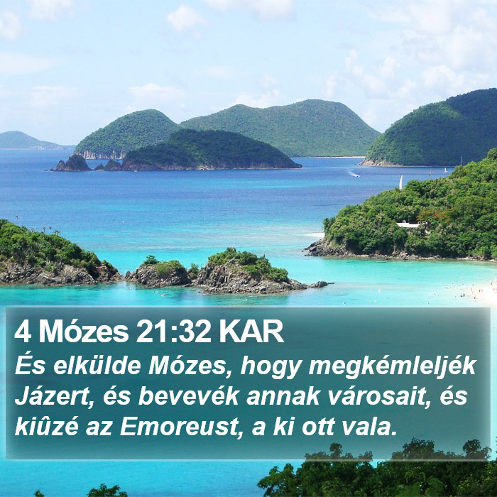 4 Mózes 21:32 KAR Bible Study