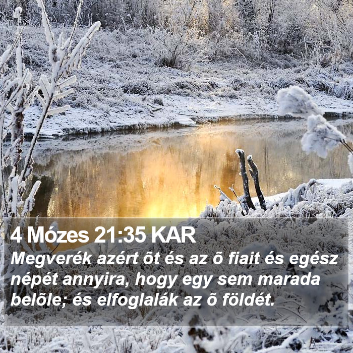 4 Mózes 21:35 KAR Bible Study