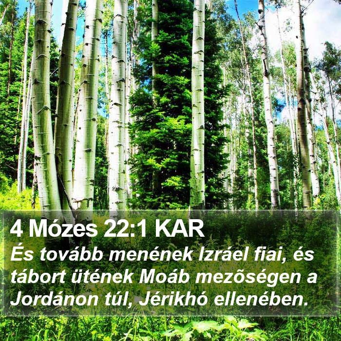 4 Mózes 22:1 KAR Bible Study