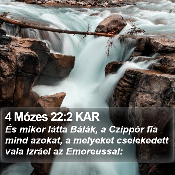 4 Mózes 22:2 KAR Bible Study